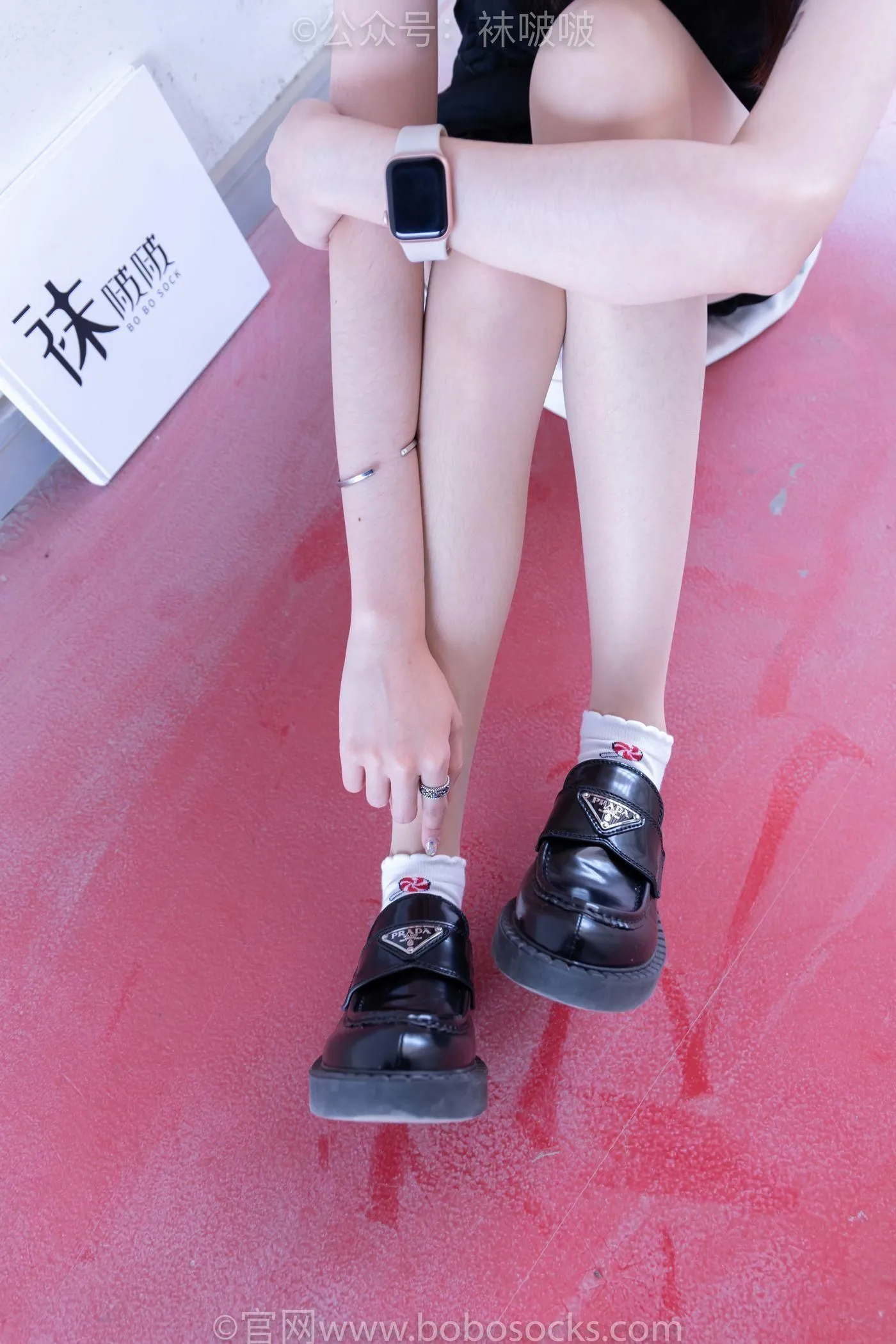 [BoBoSocks袜啵啵]NO.030 稚予- 皮鞋、短白棉袜、肉丝 [141P]插图6